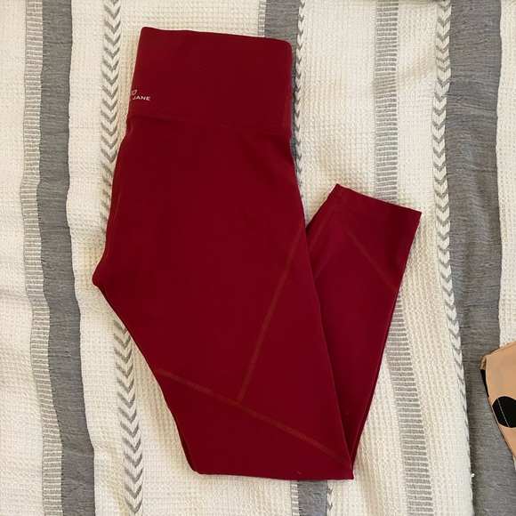 Red full length tights - Picture 2 of 3